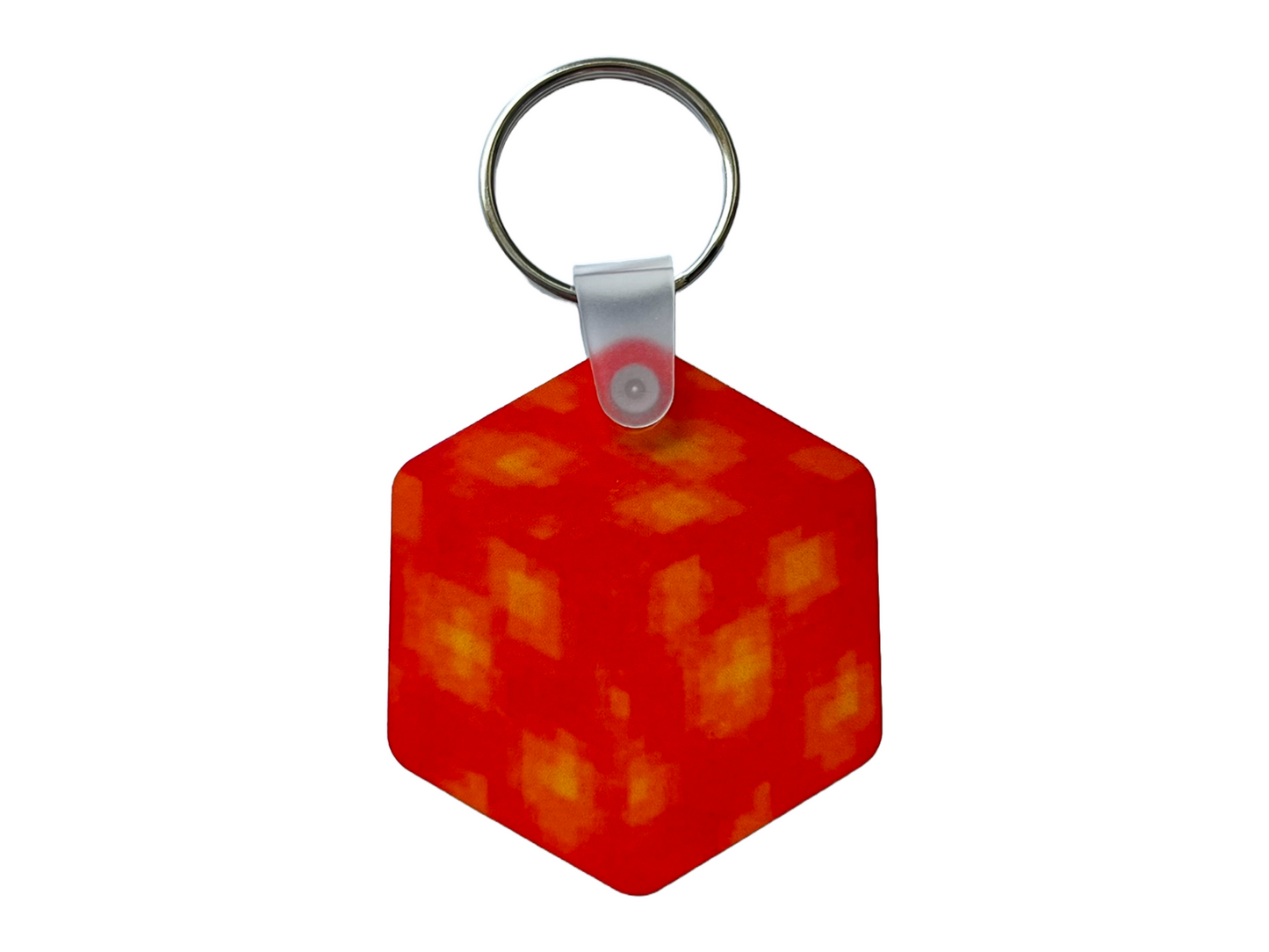 Minecraft - Lava Block Keyring
