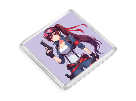Gun Girl Coaster
