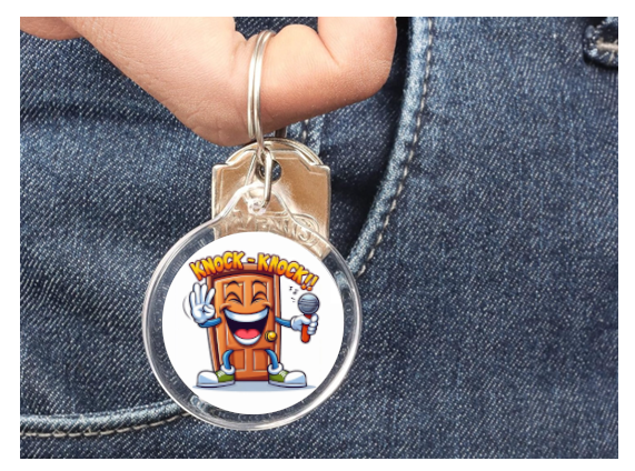 Knock-Knock Joke Smart Keyring