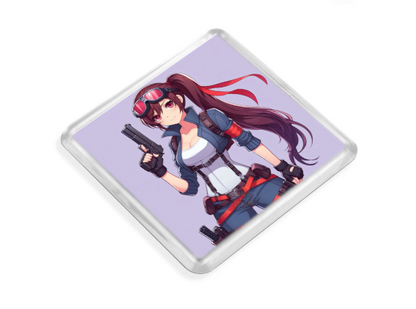 Gun Girl Coaster