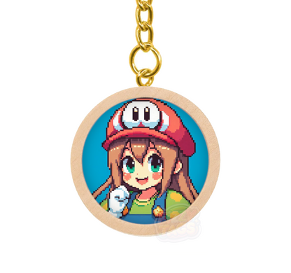 Video Game Keyring - Red Cap